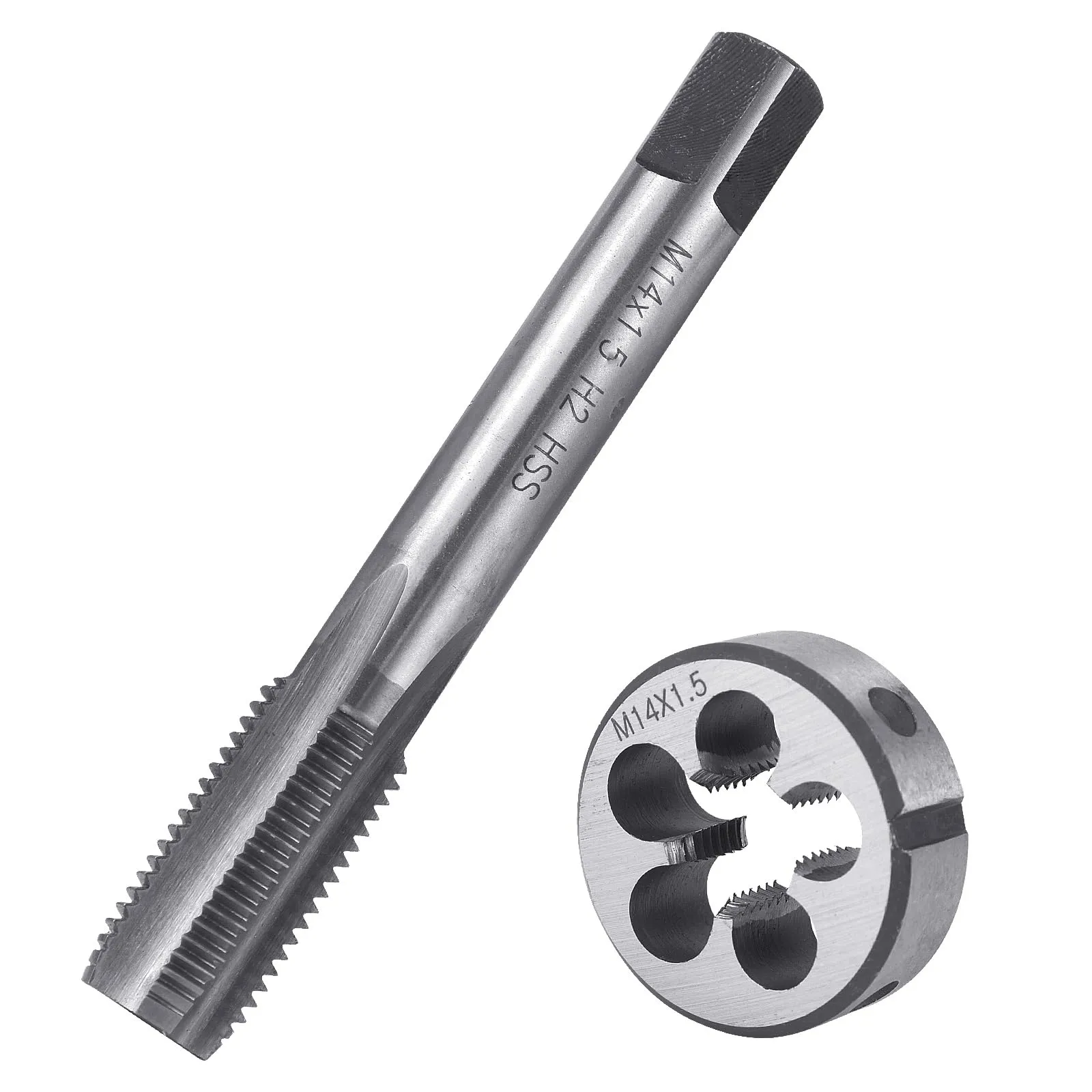 Set Maschio e Filiera BIGP M14 x 1.5 - Filettatura Metrica HSS per Metallo e Legno