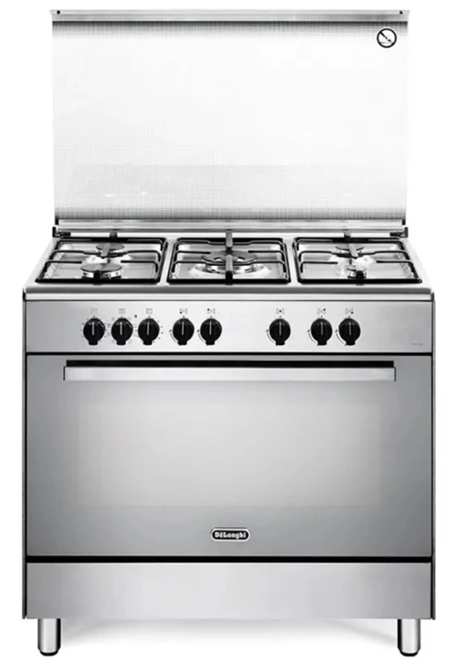 Cucina a Gas con Forno Elettrico DeLonghi DEMX 96 SG Inox
