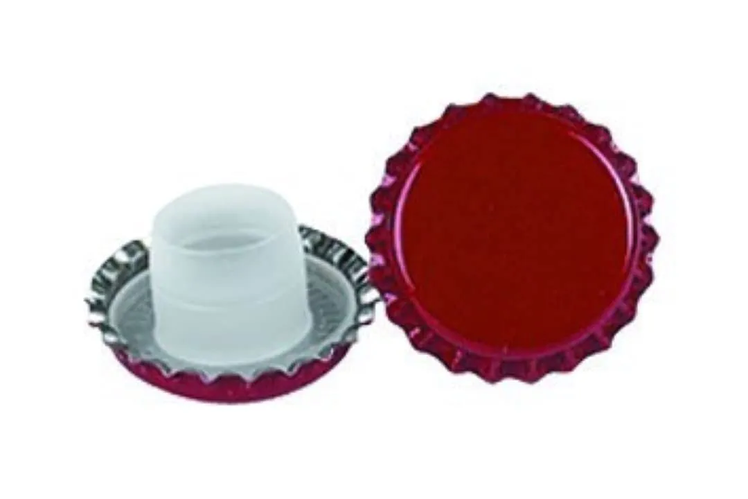 Tappi Corona 29 mm Rossi con Bidule Lungo - Confezione da 200 Pezzi