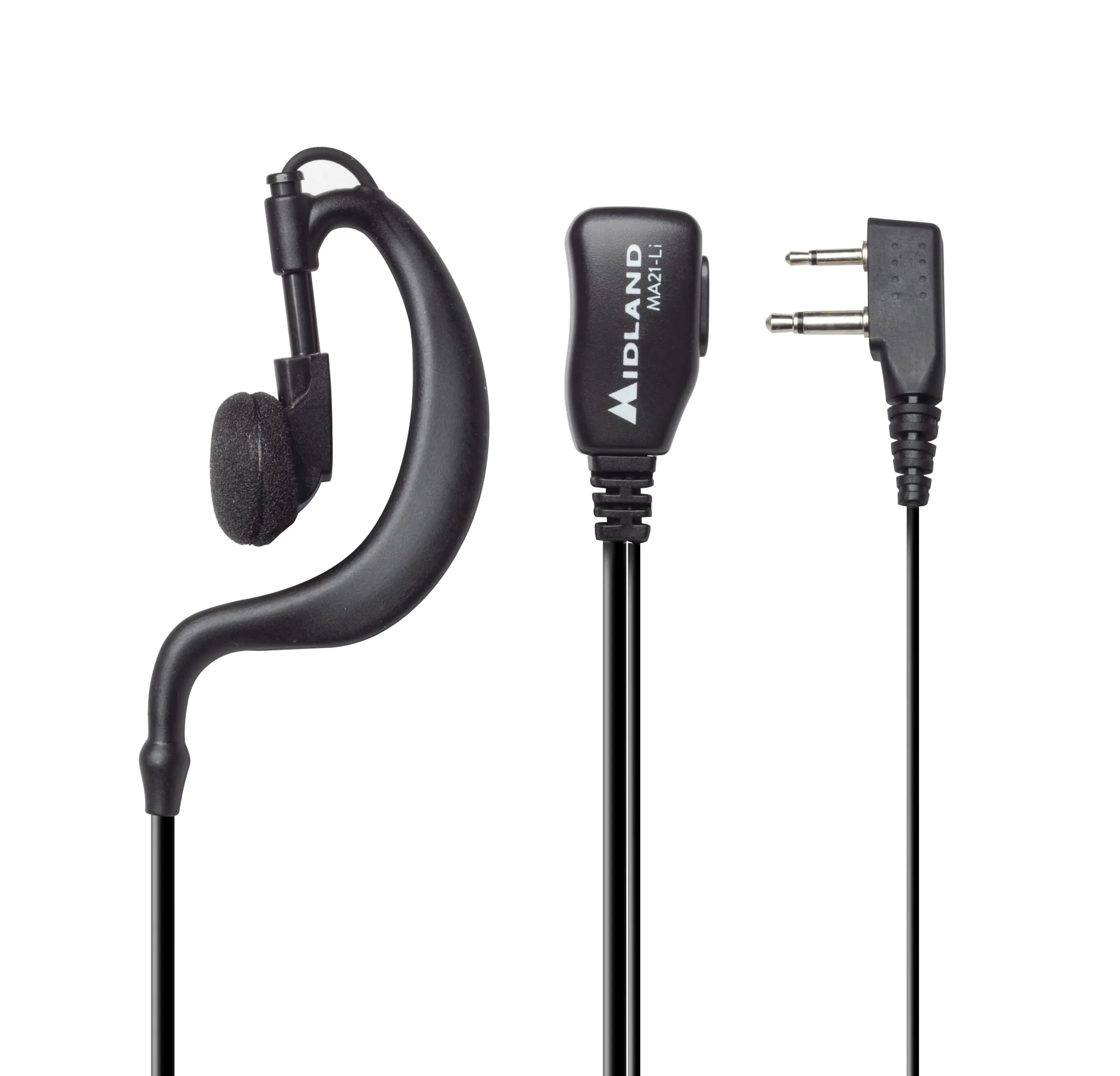 Midland MA21-Li Auricolare con Archetto e Microfono per Walkie Talkie