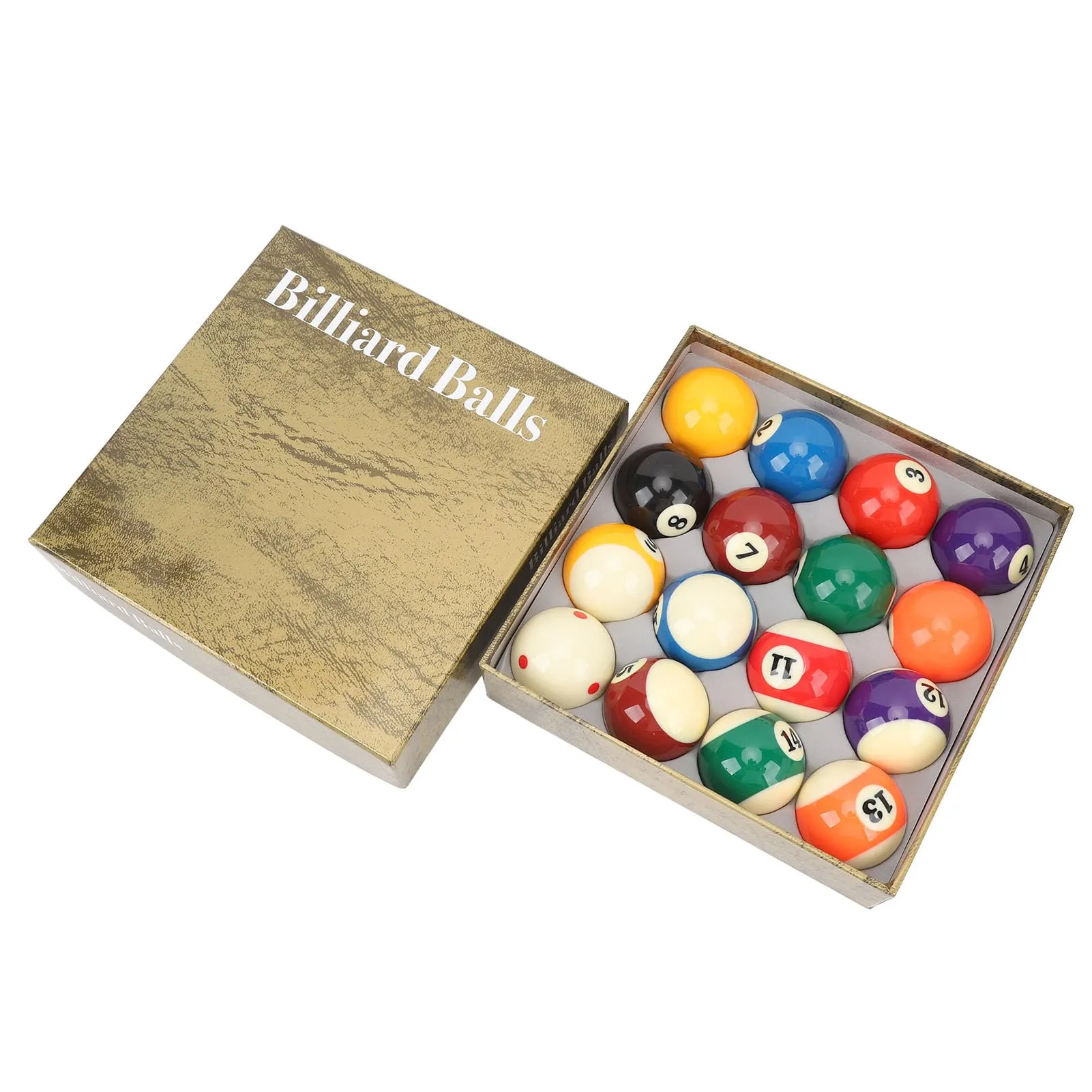 BuyWeek Set di Palle da Biliardo Professionali, 16 Palle in Resina