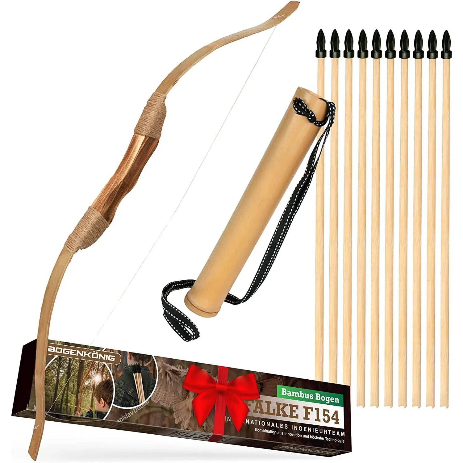 Bogenkönig Arco e Frecce per Bambini in Legno