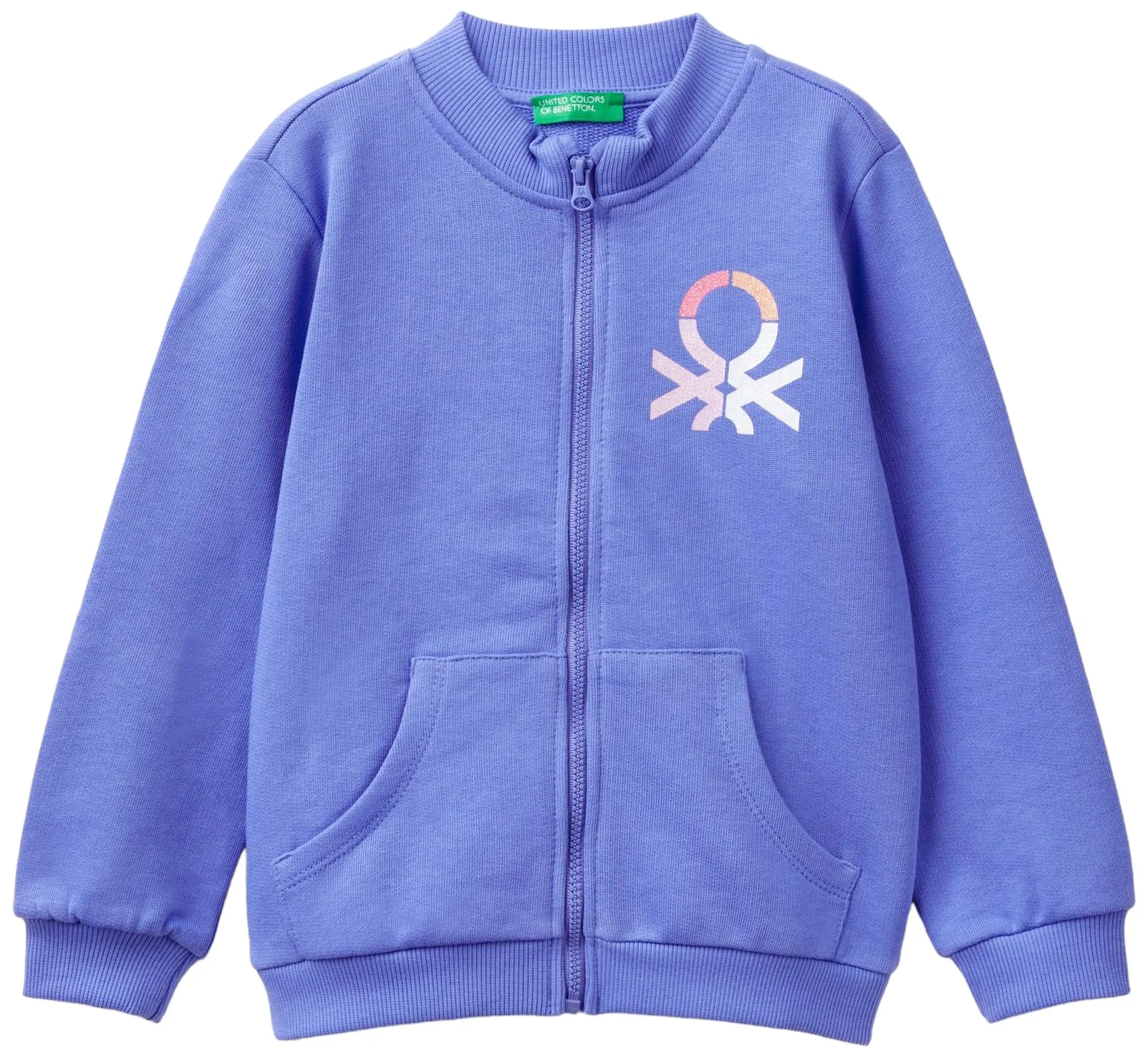 Giacca Felpa Donna United Colors of Benetton con Glitter