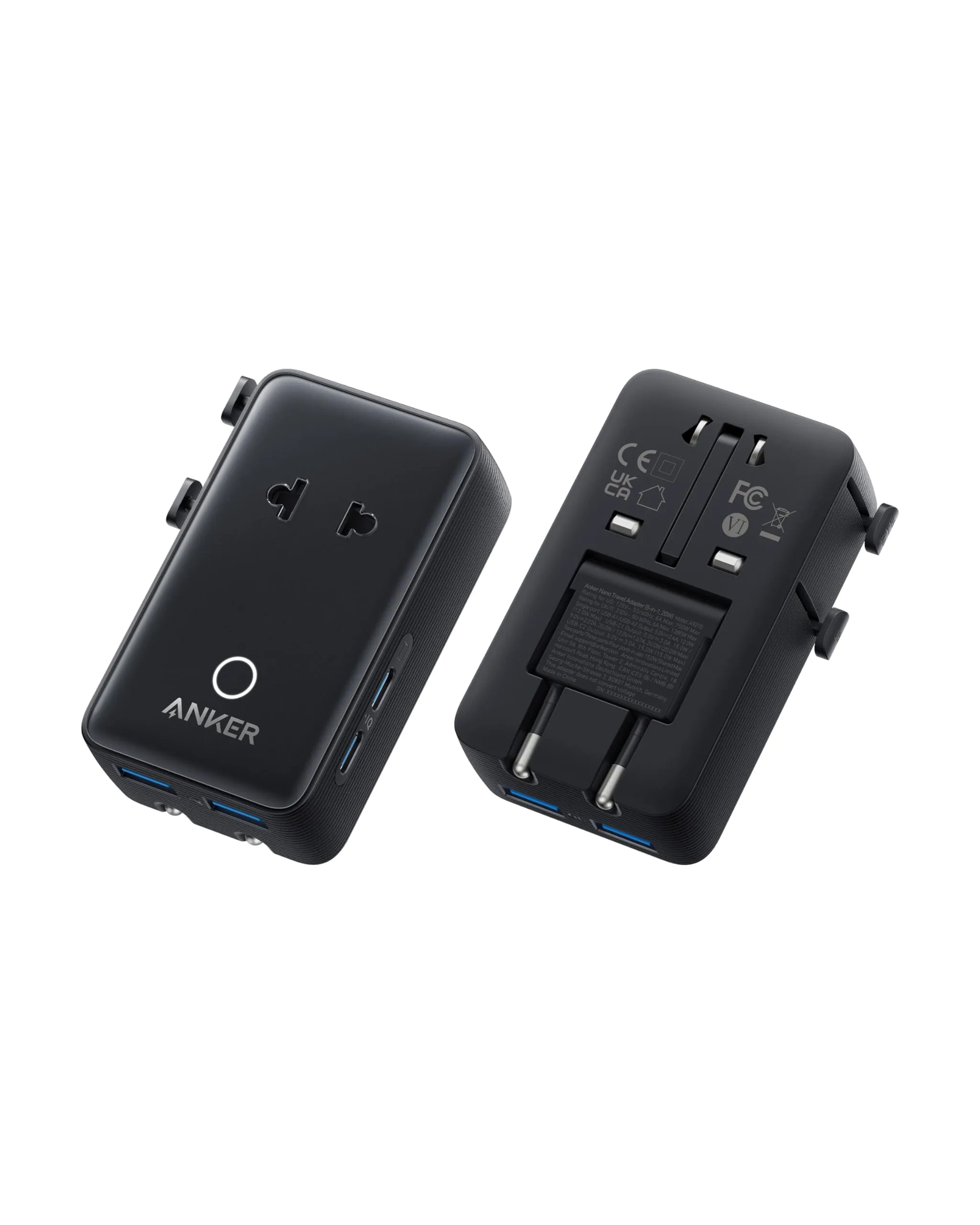 Anker Nano Adattatore Universale da Viaggio 5-in-1