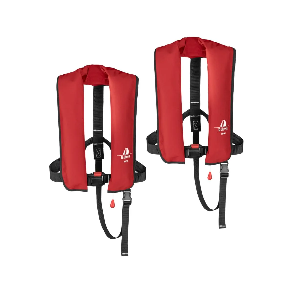 Set di 2 Giubbotti di Salvataggio Automatici 165N - Massima Sicurezza in Mare