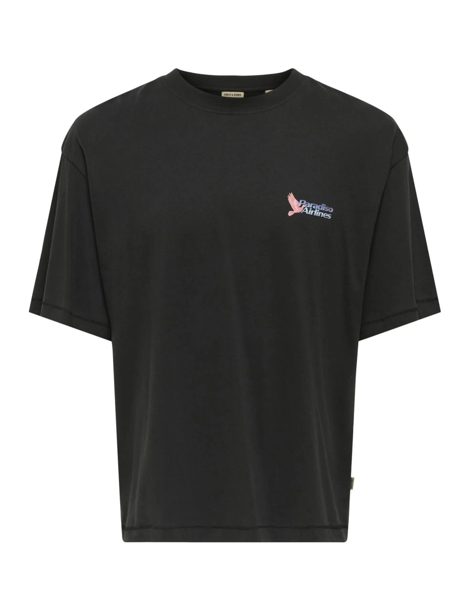 ONLY & SONS Onsmalik Jims Ovs S Tee Nera XXL