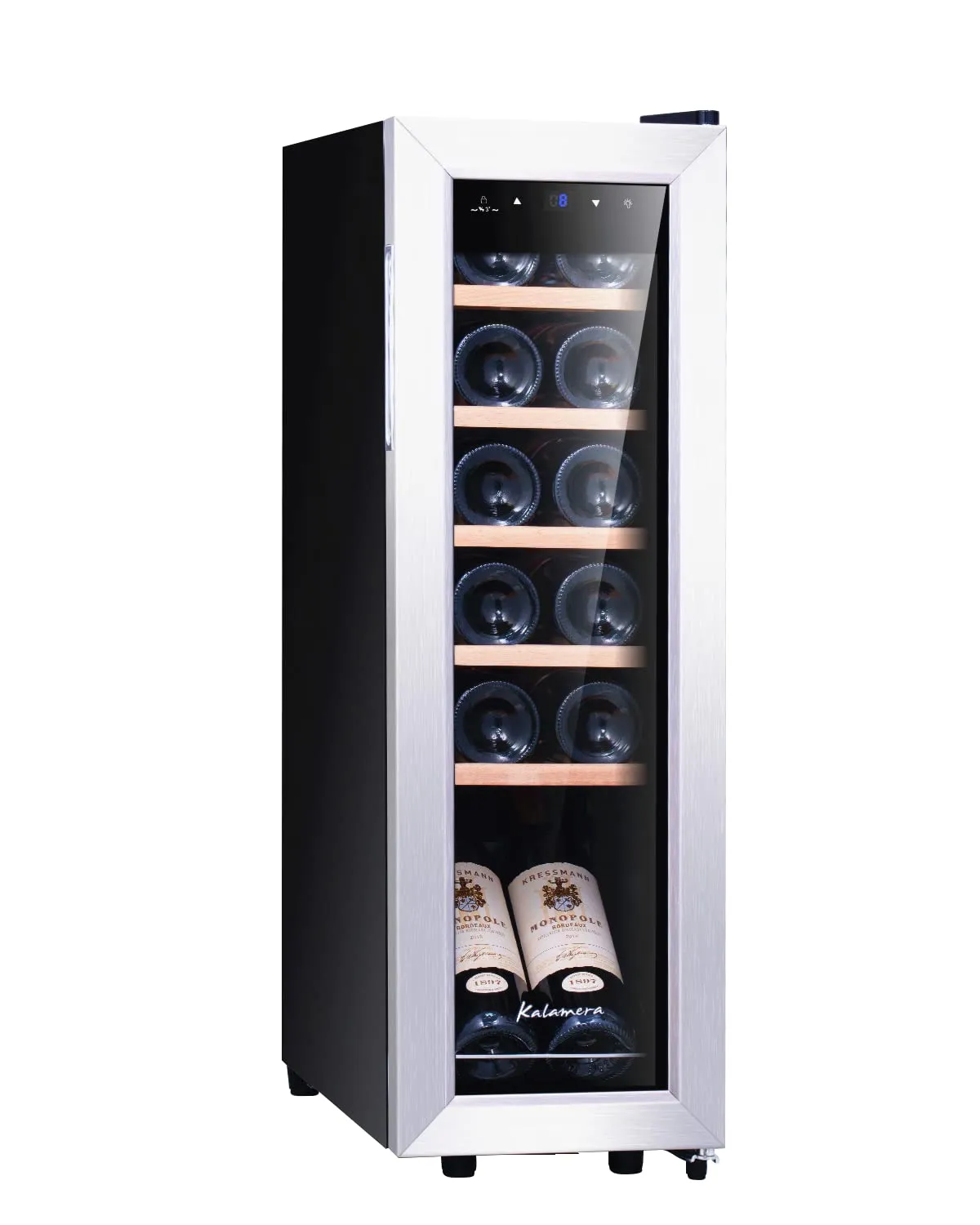 Kalamera Frigorifero per Vini 12 Bottiglie KRC-35FCSS