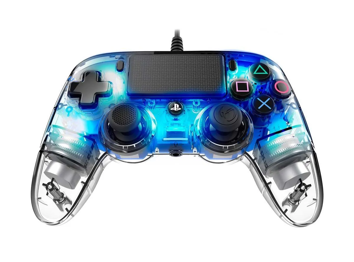 NACON Compact Controller Wired Illuminato Blu per PS4/PC