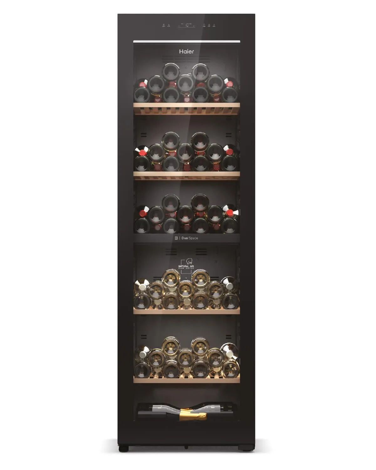 Haier Wine Bank 60 Serie 7 HWS236GDEH1 - Cantina Vino Doppia Zona, 236 Bottiglie