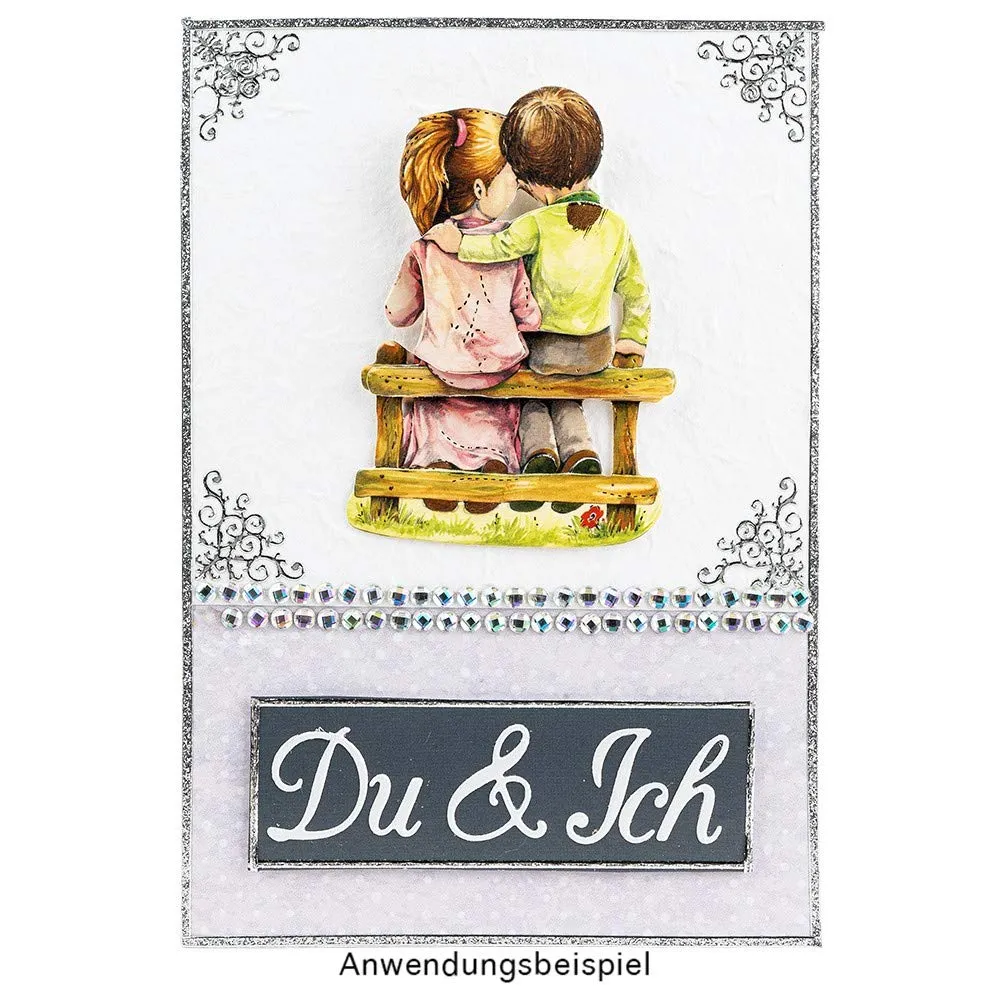Ideen Mit Herz Fustella Acciaio 'Cervo Nel Bosco' - 14,7 X 7,9 Cm, Per Biglietti Auguri, Scrapbooking, Compatibile Con Macchine Fustellatrici