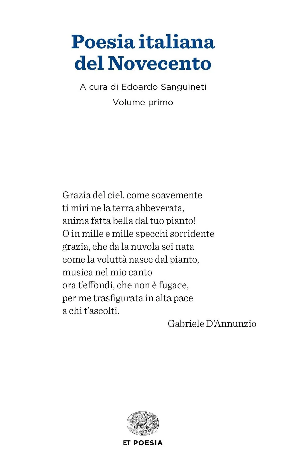 Poesia Italiana del Novecento - Antologia Einaudi
