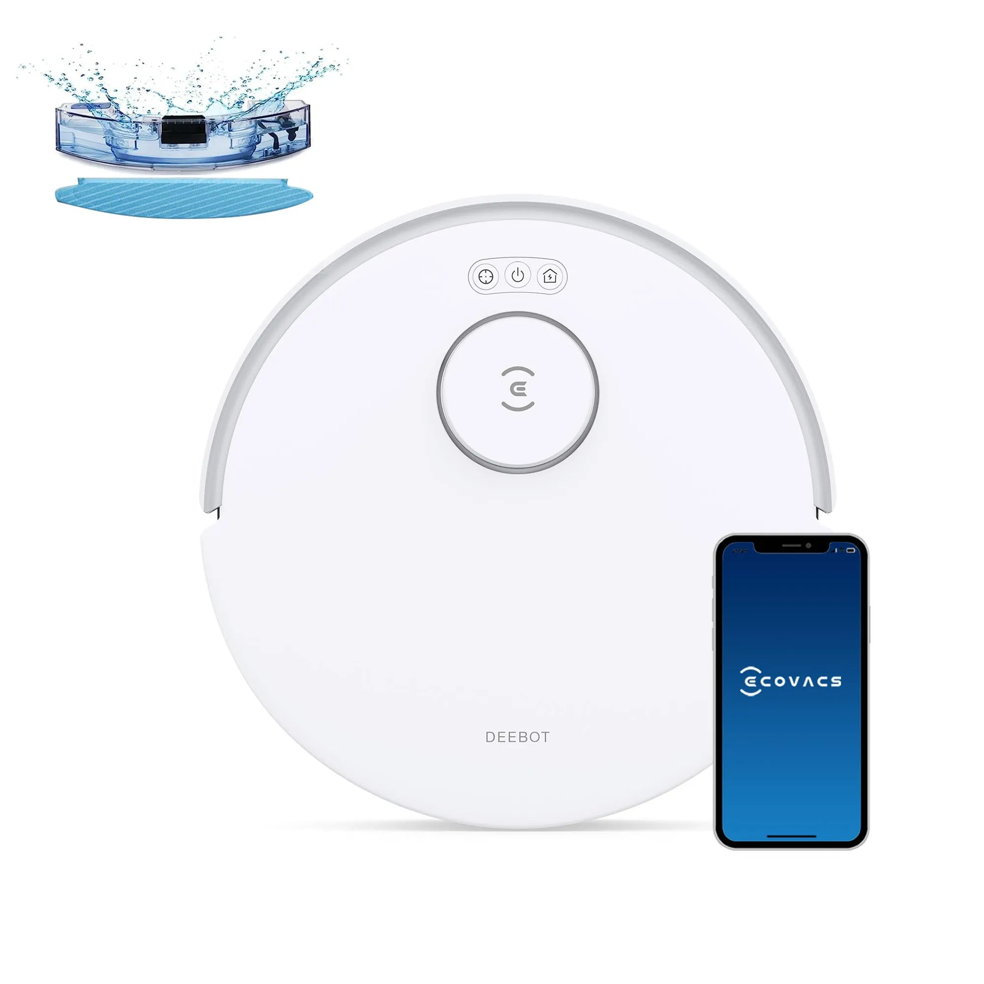 Ecovacs Deebot N20 Robot Aspirapolvere Lavapavimenti 8000Pa