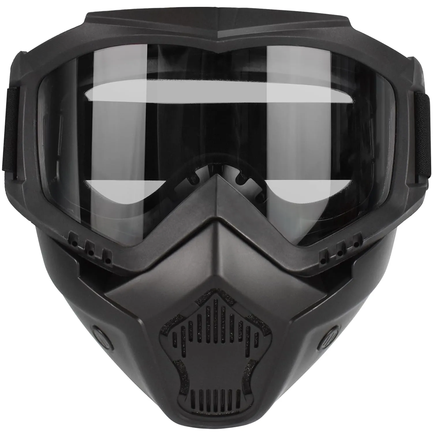 Lishuyeh Maschera Softair Moto Paintball Tattica Antiappannamento con Protezione Occhi