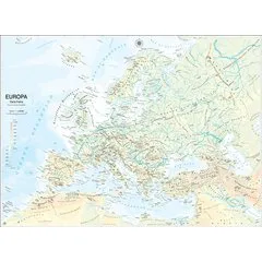 Carta Geografica Europa - Politica e Fisica