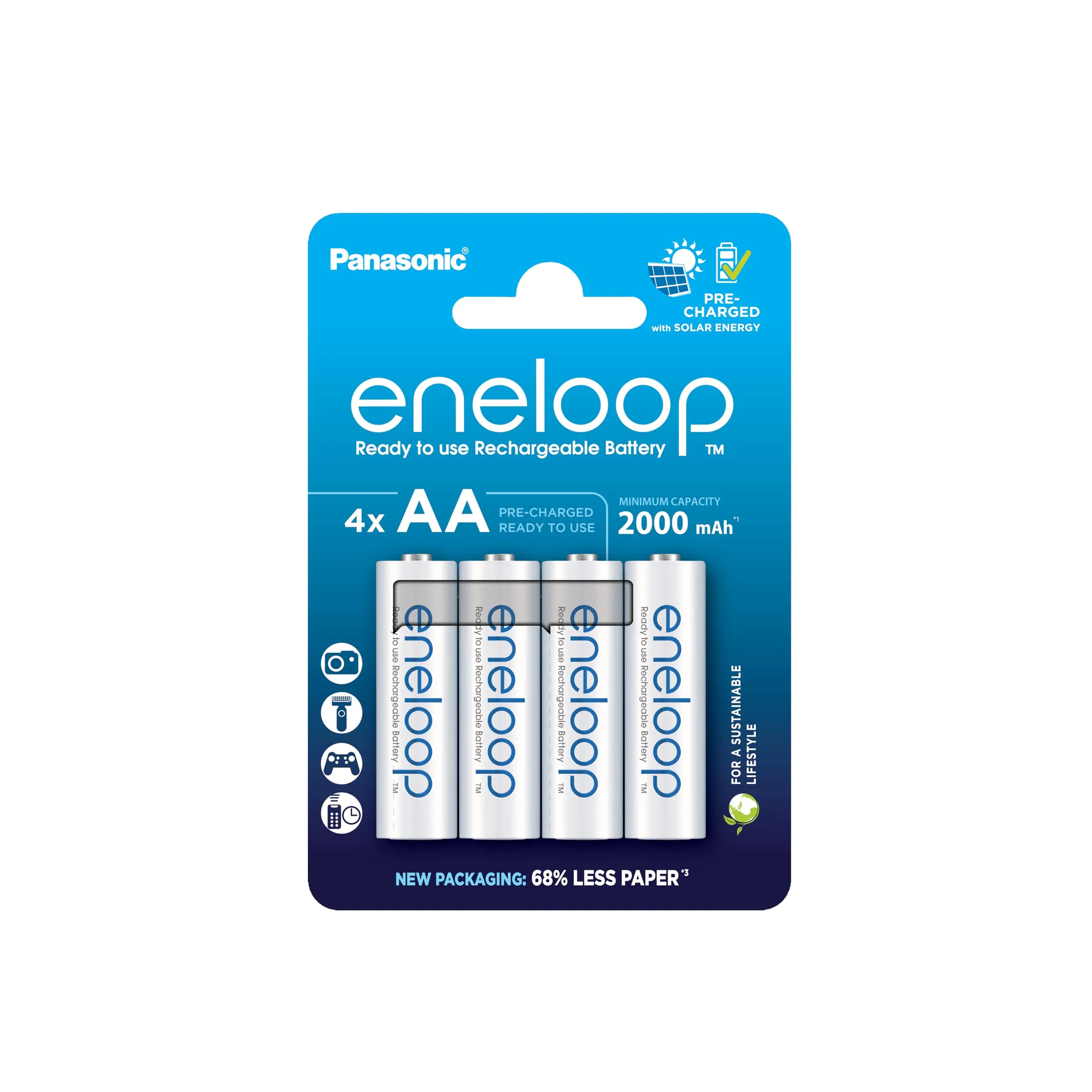 eneloop AA Batterie Ricaricabili (Confezione da 4)