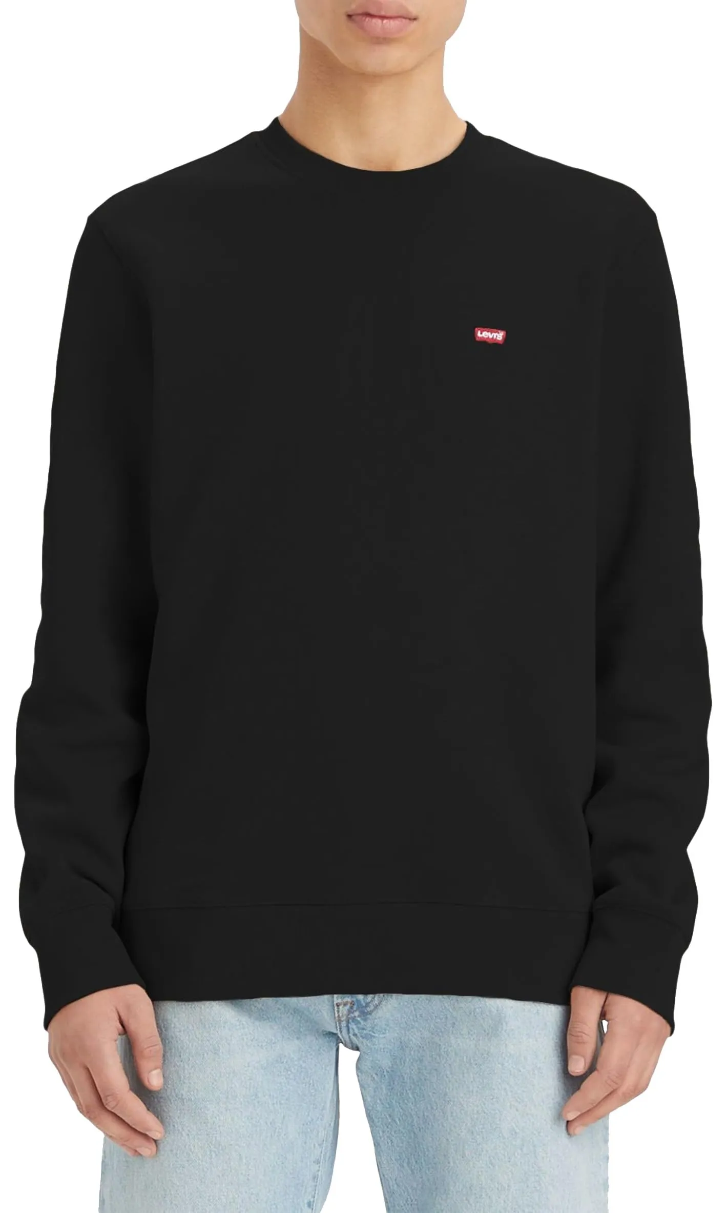 Levi's New Original Crew Felpa Uomo, Mineral Black