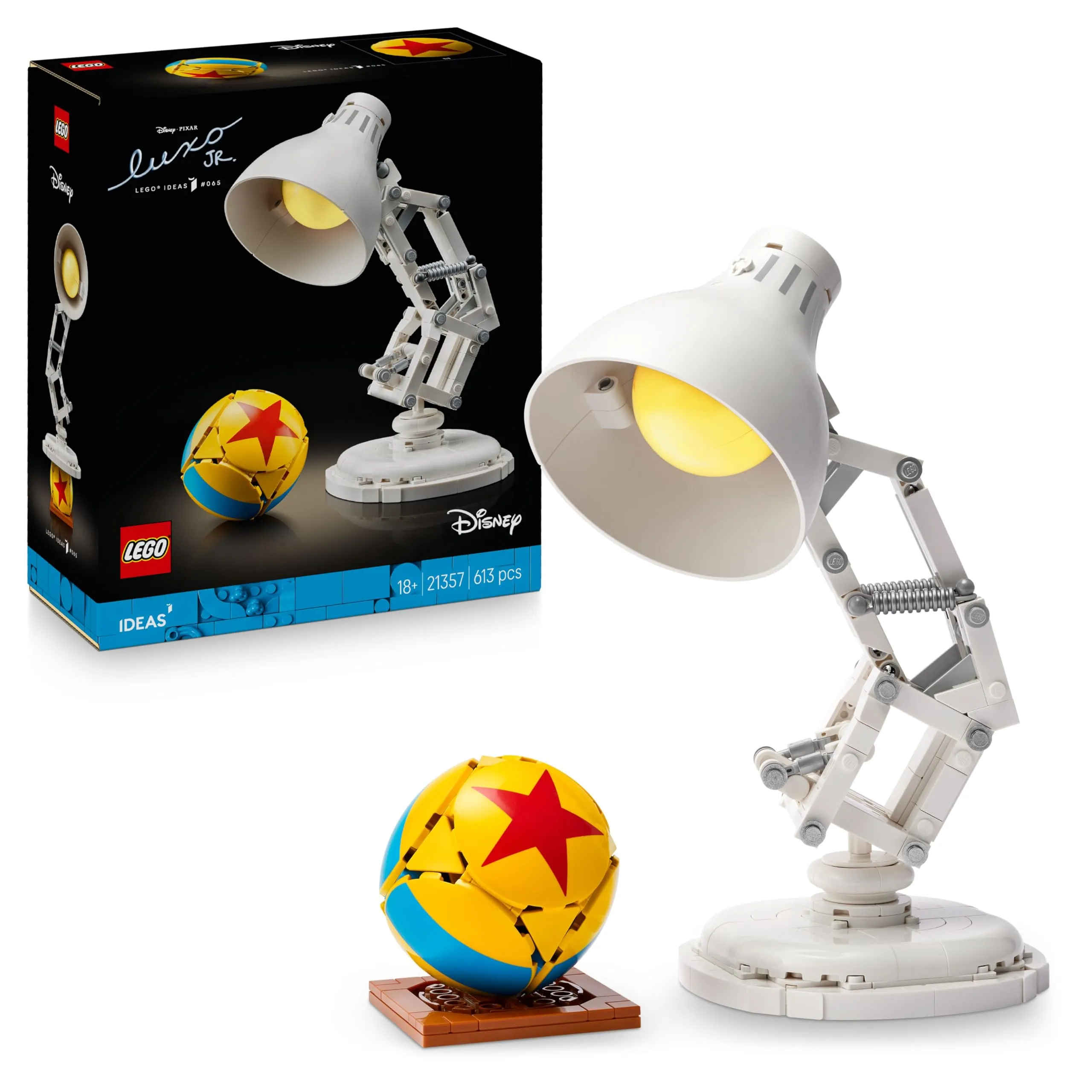 LEGO Ideas Disney Pixar Luxo Jr. - Set con Lampada da Costruire per Adulti