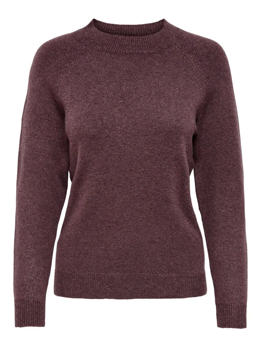 ONLY Maglione Donna 15204279, Marrone Rosa