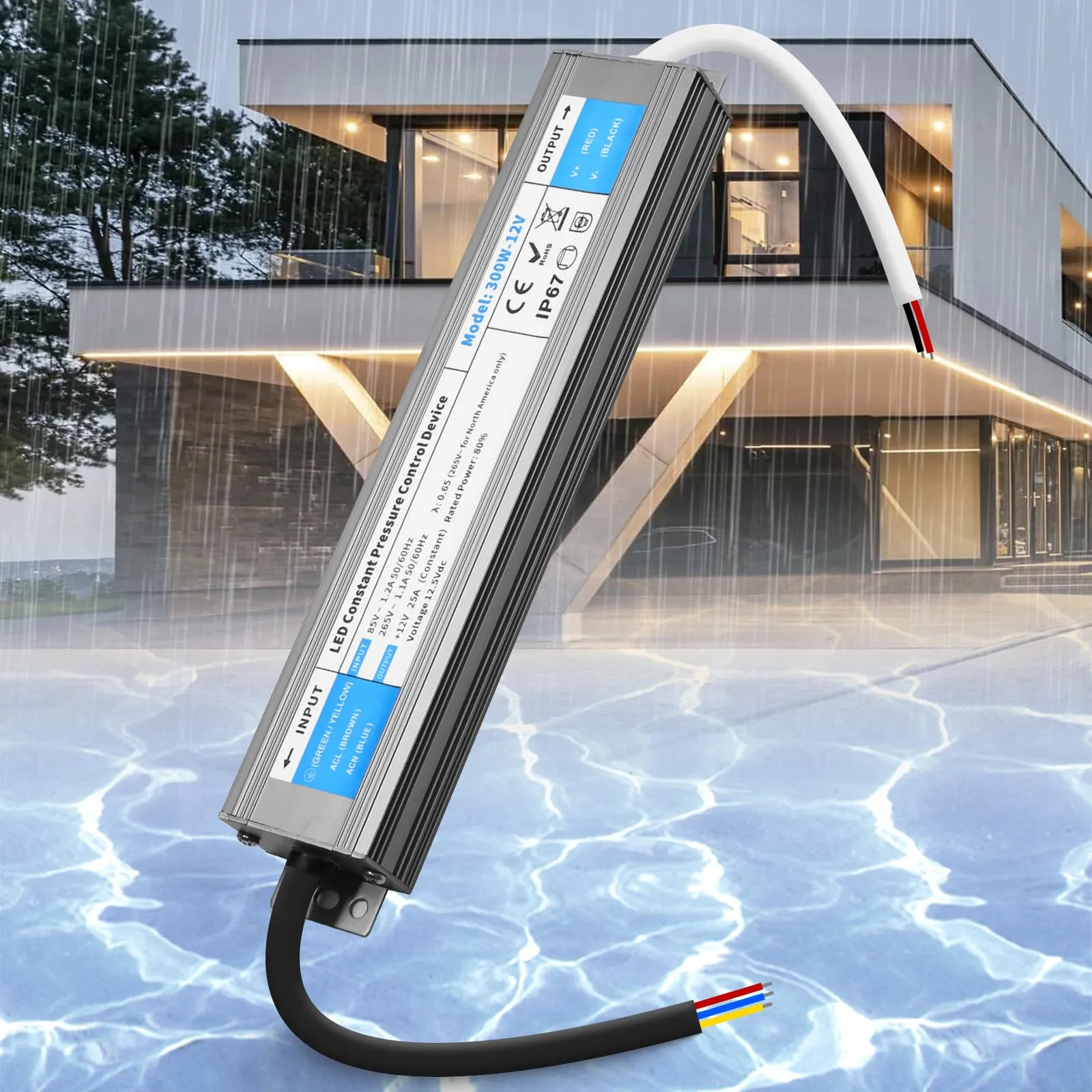 Alimentatore LED 12V 300W Impermeabile IP67 SUCIKORIO