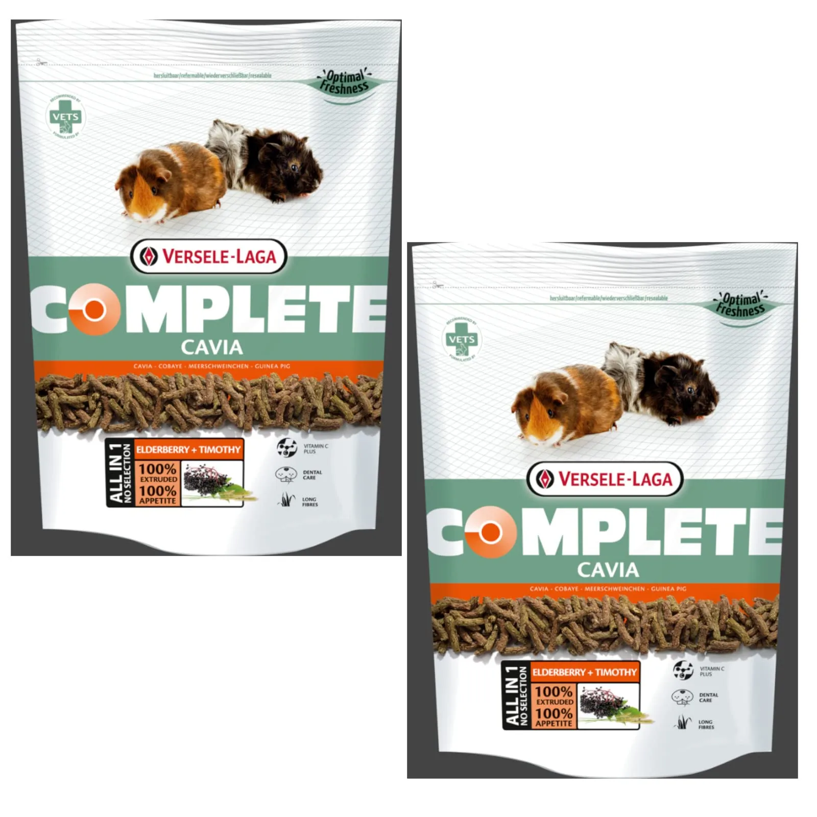 Versele-Laga Complete Cavia - Alimento completo per cavie - Confezione doppia - 2 x 500 g