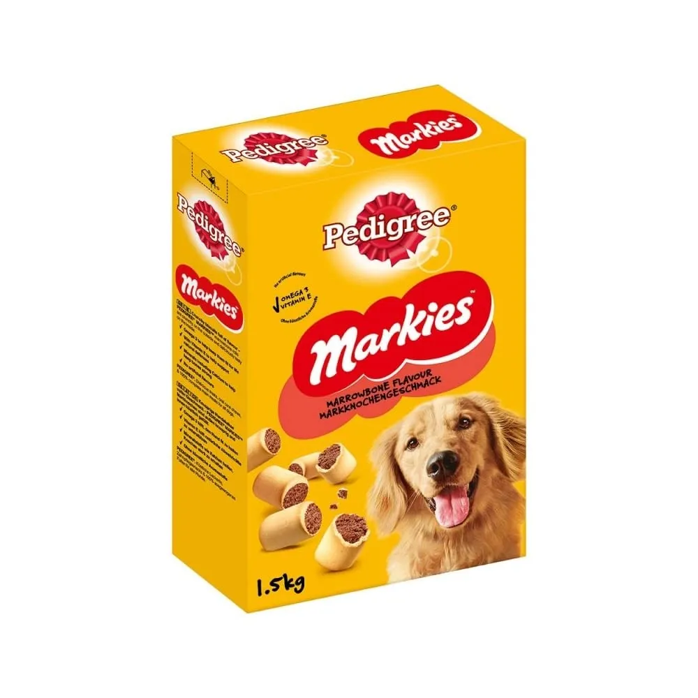 Pedigree Markies Biscotti per Cani con Midollo Osseo, 1.5 kg (Confezione da 5)