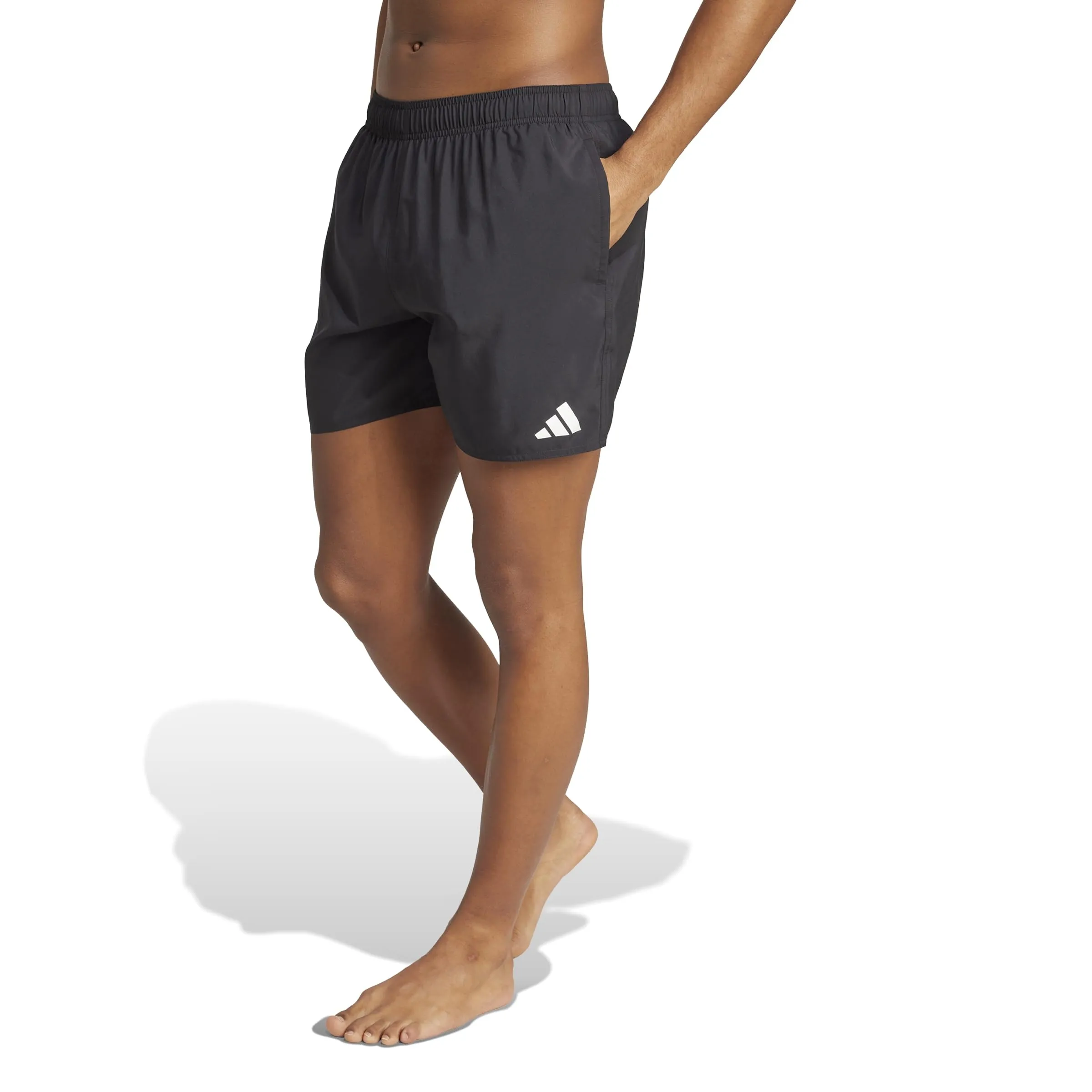 Adidas Homme Swim Shorts 5 inch, Nero/Bianco, M