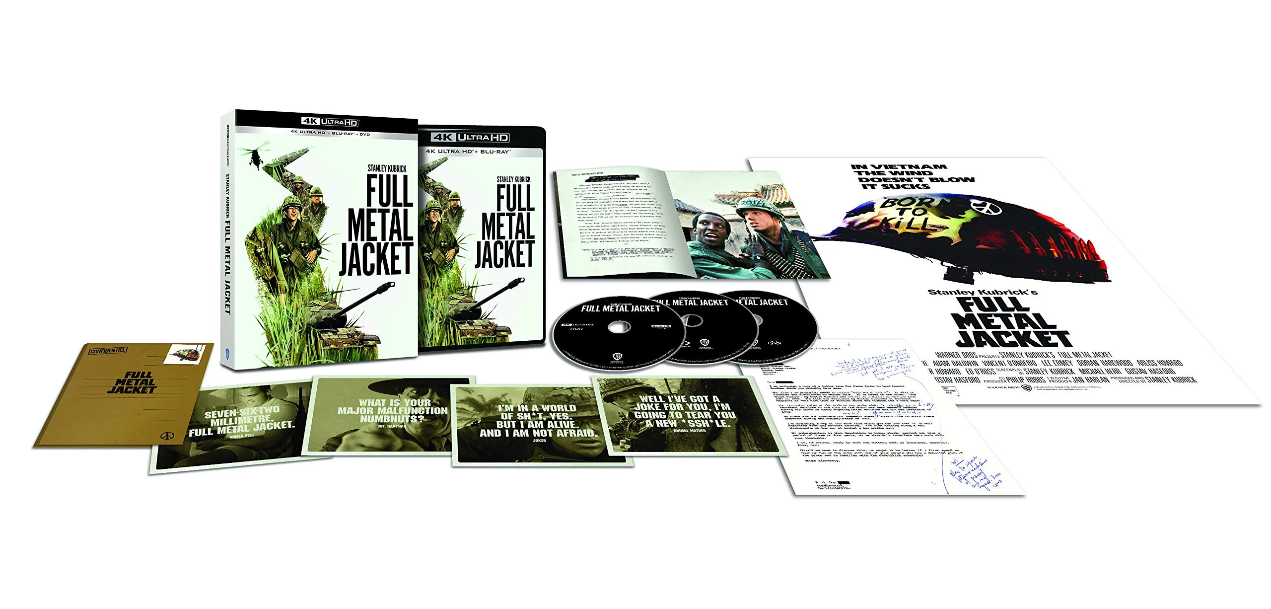 Full Metal Jacket [Edizione Collector - 4K Ultra HD + Blu-Ray + DVD + Libretto]