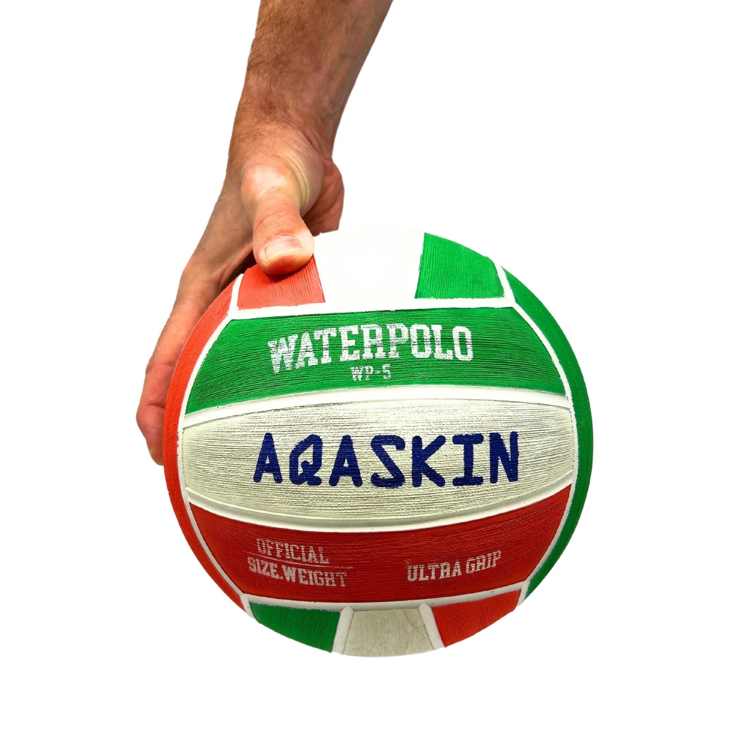 AQASKIN Palla da Pallanuoto Misura 5 - Gomma Ultra Grip