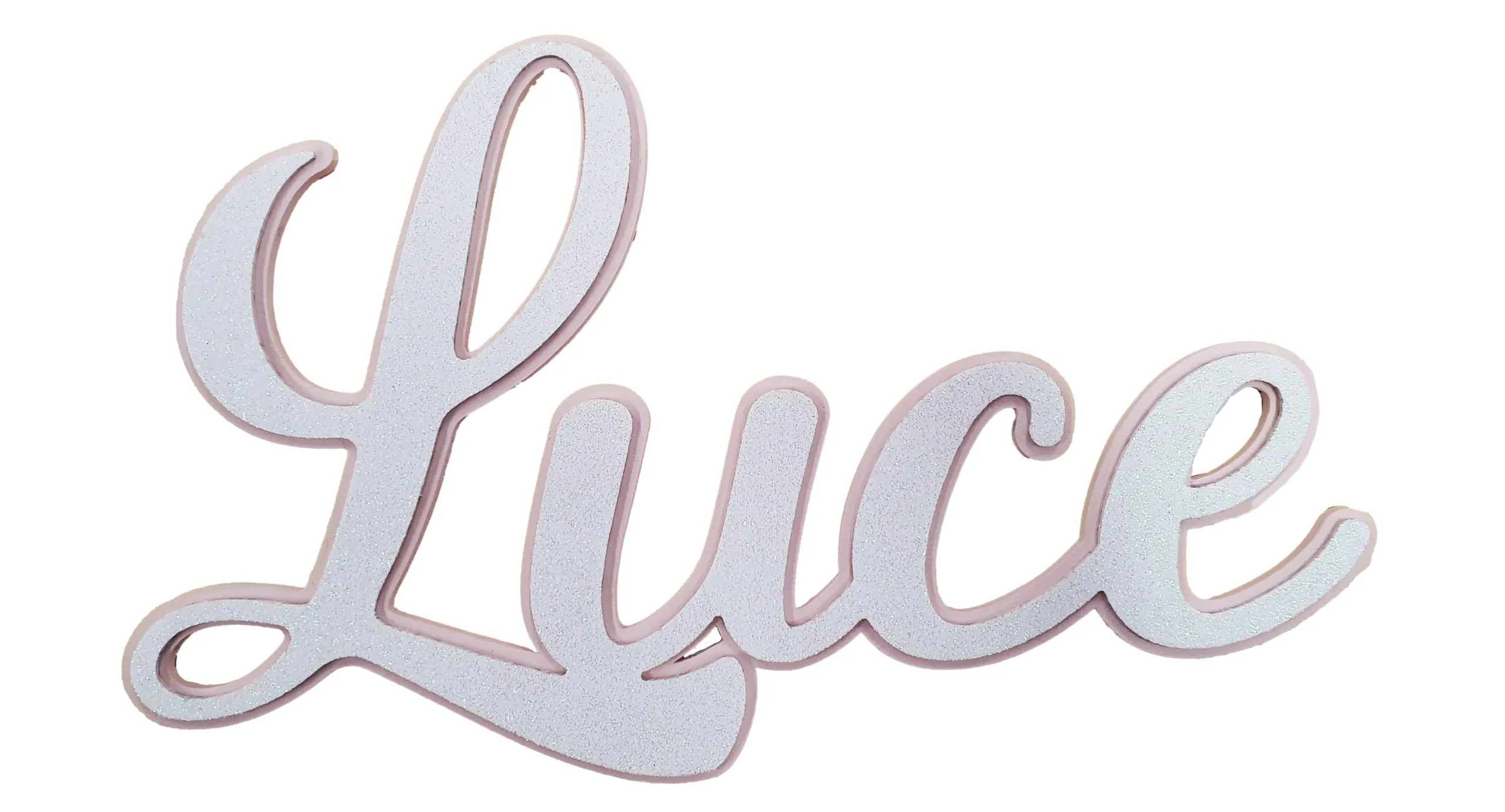 Nome Decorativo Personalizzabile in Legno e Fommy