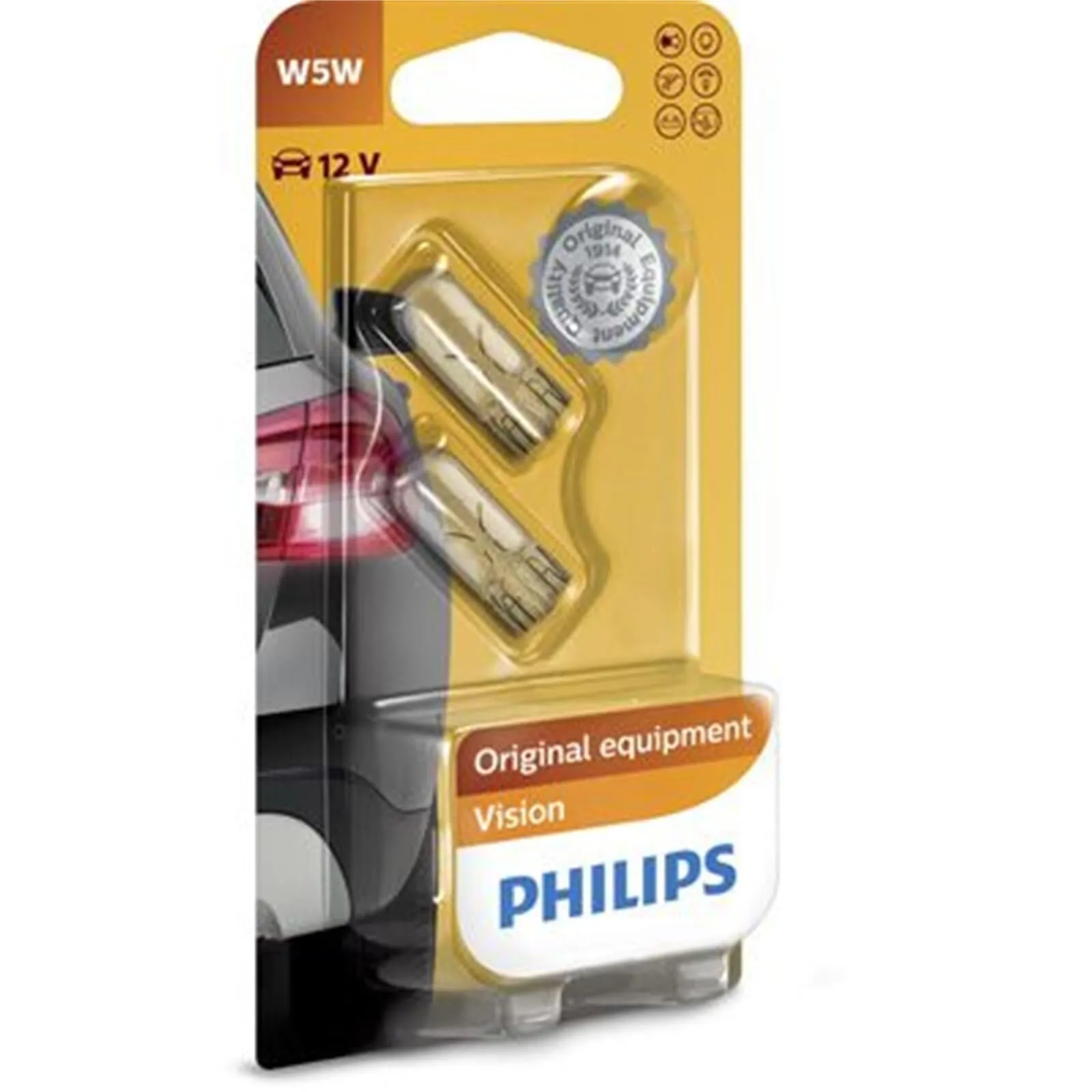 Philips 12961B2-W5W Lampadina Auto Vision