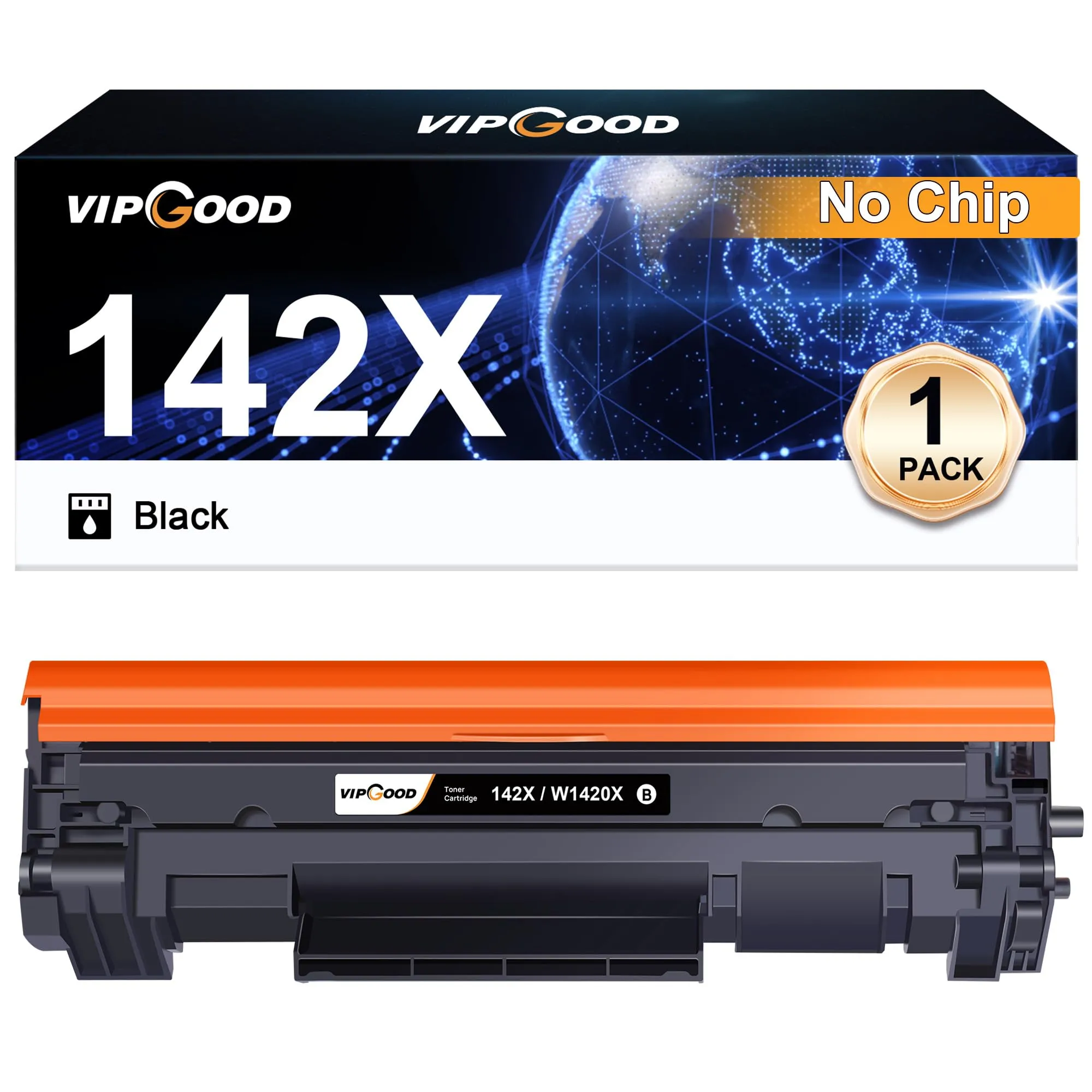 VIPGOOD 142A W1420A Toner Compatibile con Chip per HP LaserJet Pro M110w, M110, MFP M140w, M140, M139w, M139 (1 Nero)