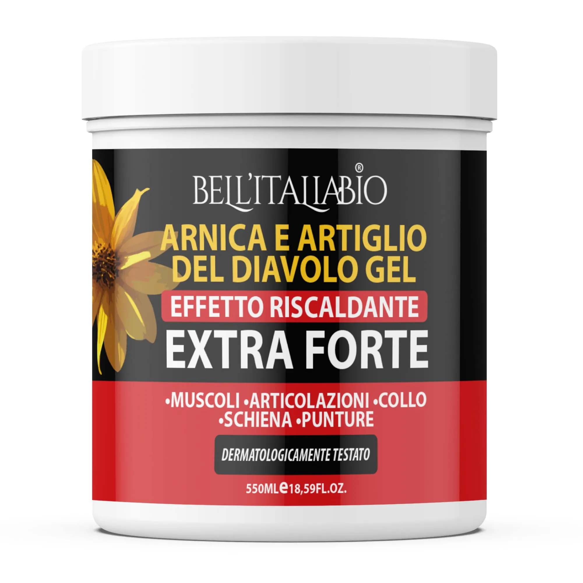 Bell’Italia Bio Arnica e Artiglio del Diavolo Gel Extra Forte 550ml