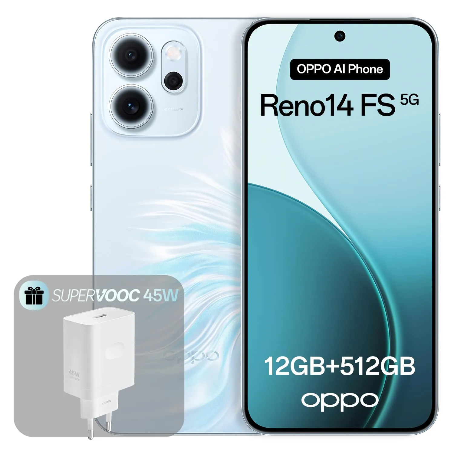 OPPO Reno14 FS 5G Opal Blue 12GB RAM 512GB