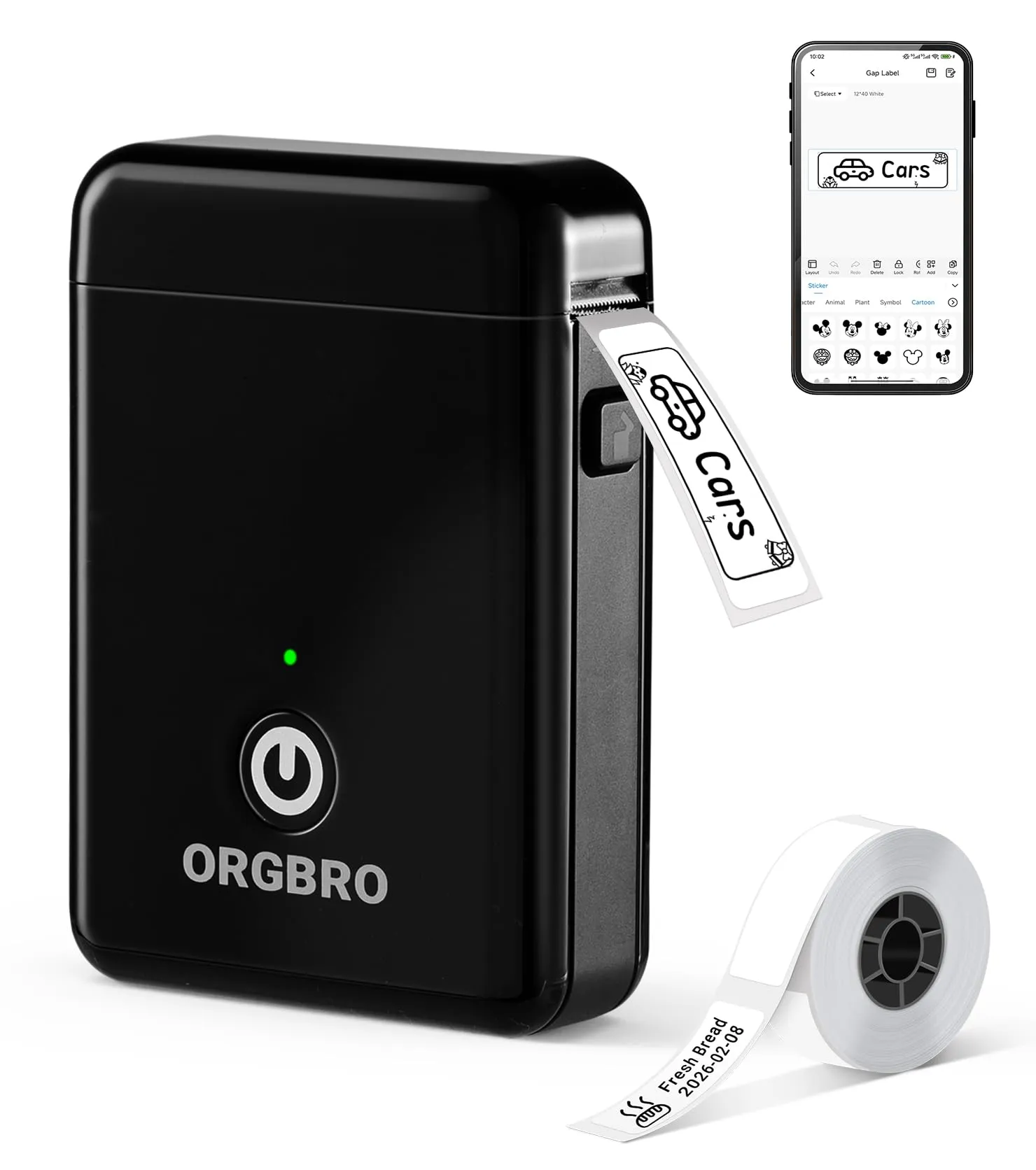 ORGBRO X1 Etichettatrice Termica Portatile Bluetooth