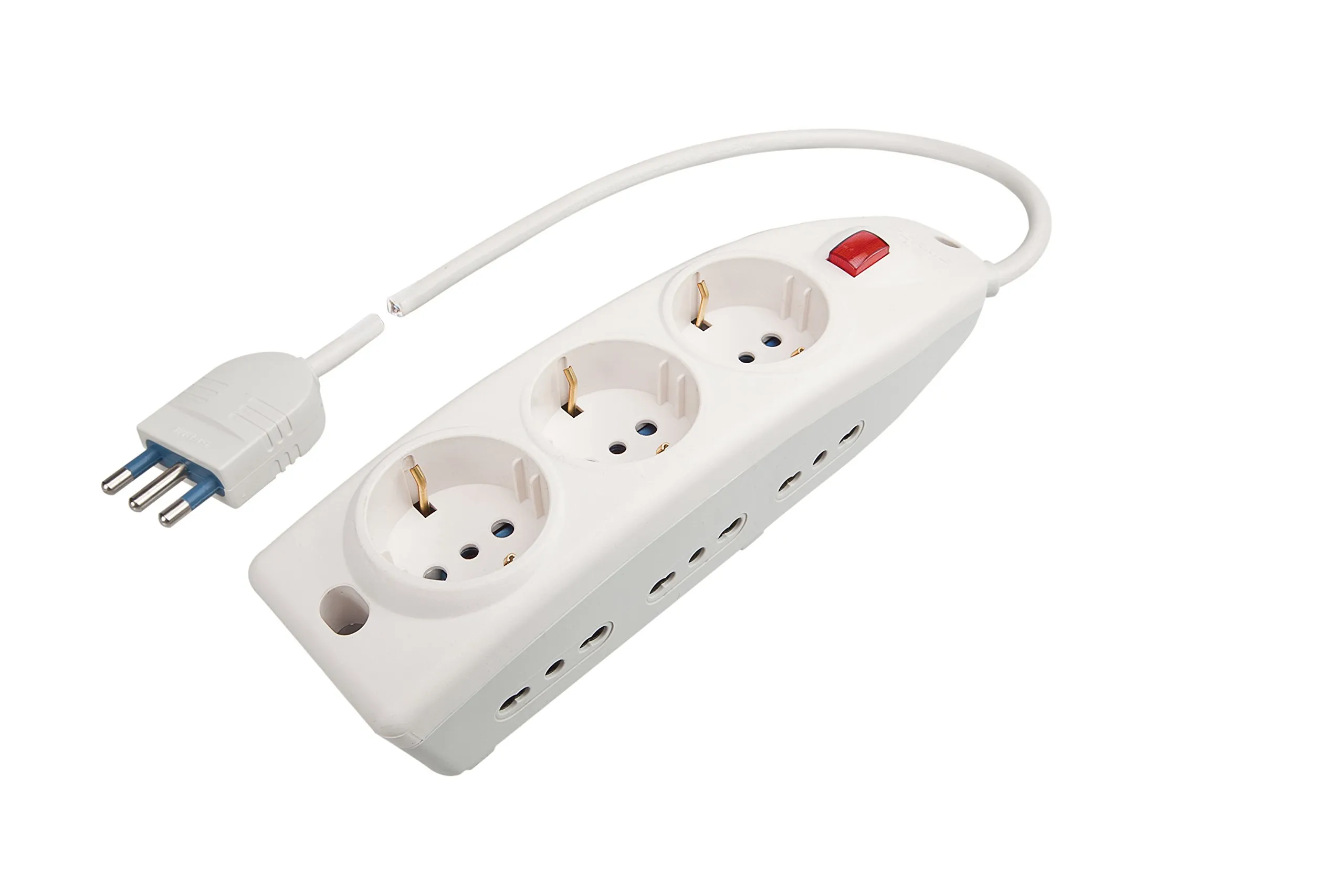 Poly Pool Presa Multipla Bianca con 6 Uscite