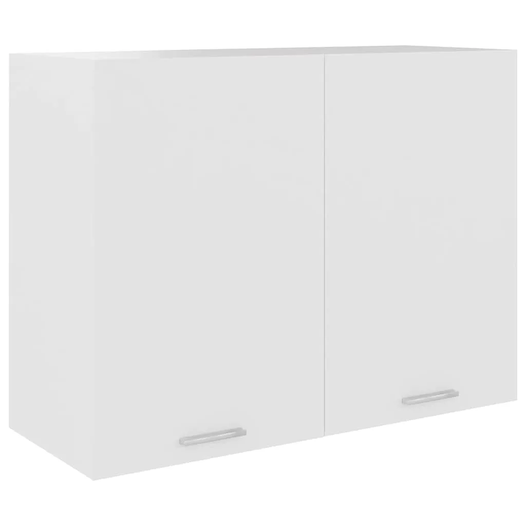 Mobile Pensile da Cucina Bianco 80x31x60 cm in Legno Multistrato