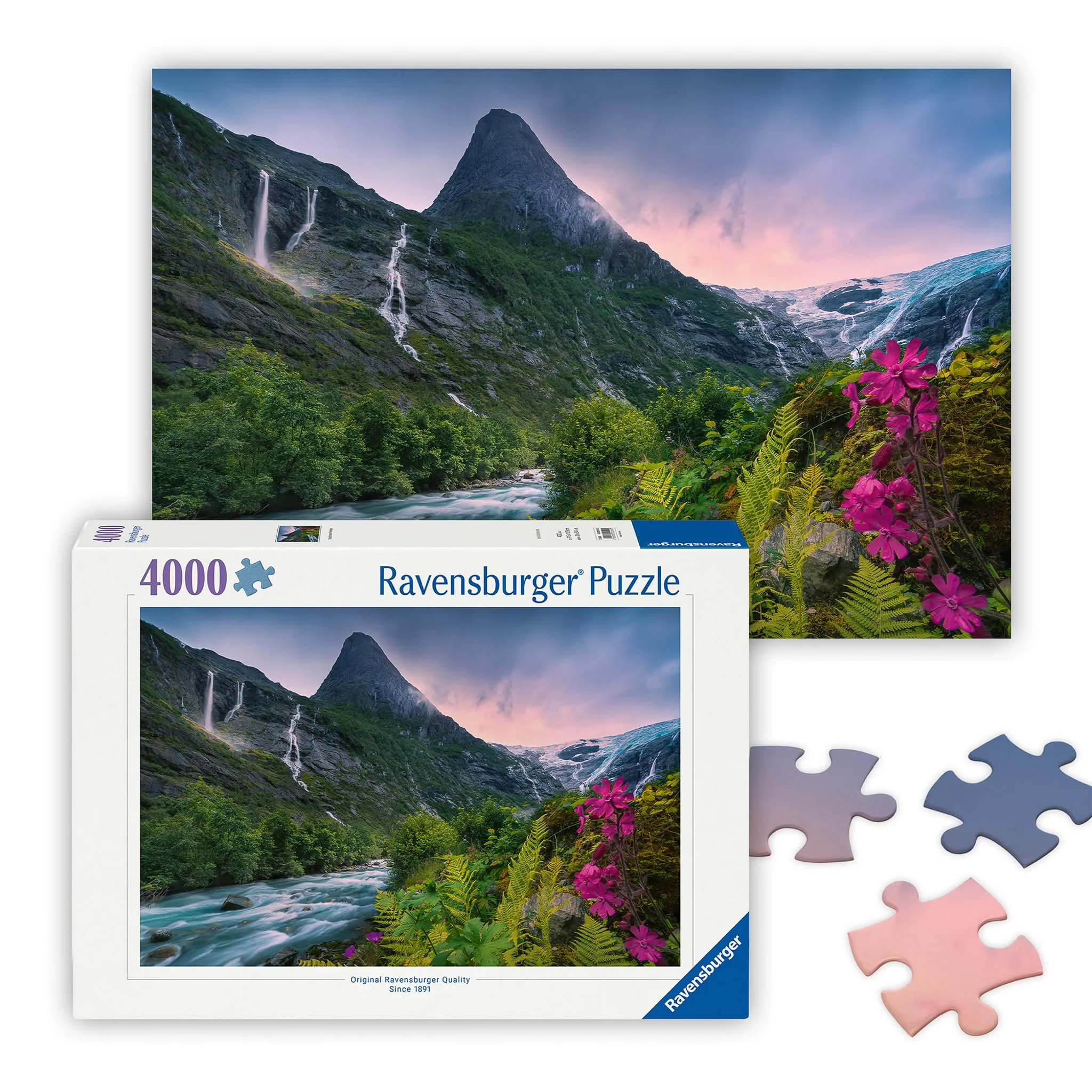Ravensburger - Puzzle Maestosa Montagna, 4000 Pezzi