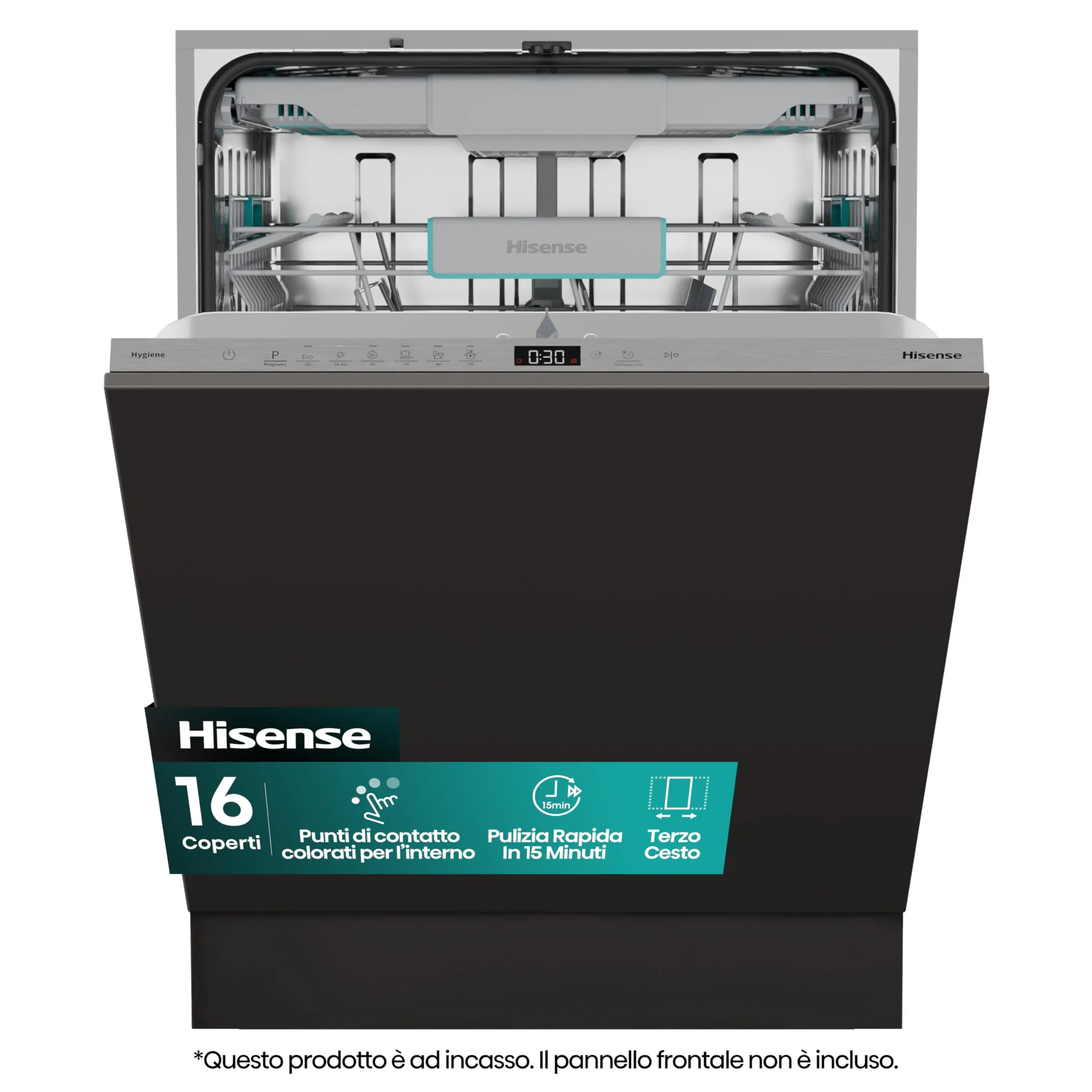 Lavastoviglie ad Incasso Hisense HV16C: Efficienza e Spazio per una Cucina Impeccabile
