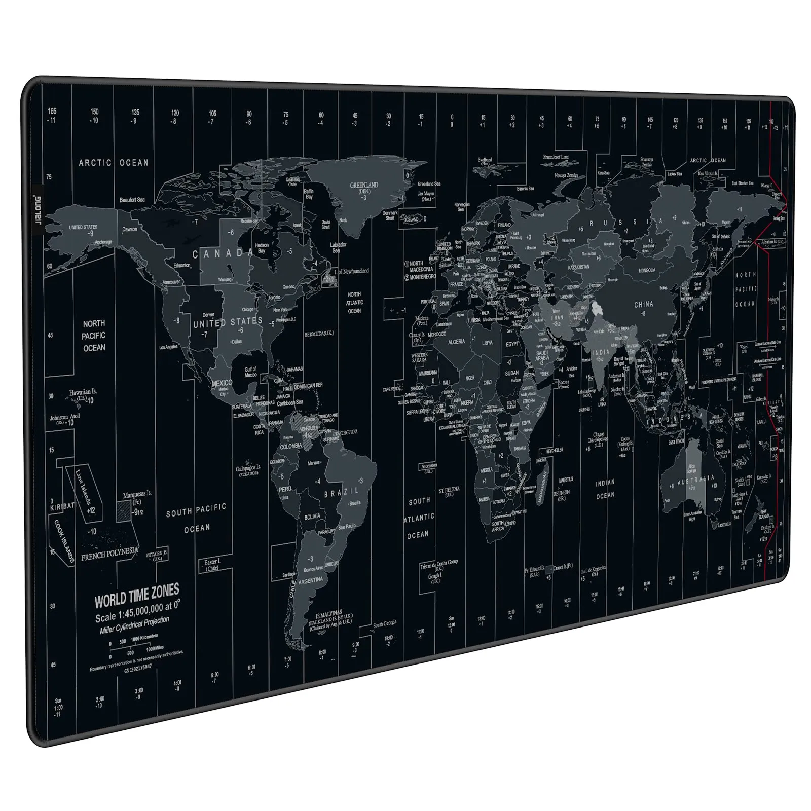 JIALONG Tappetino Mouse Gaming XXL - Mappa del Mondo
