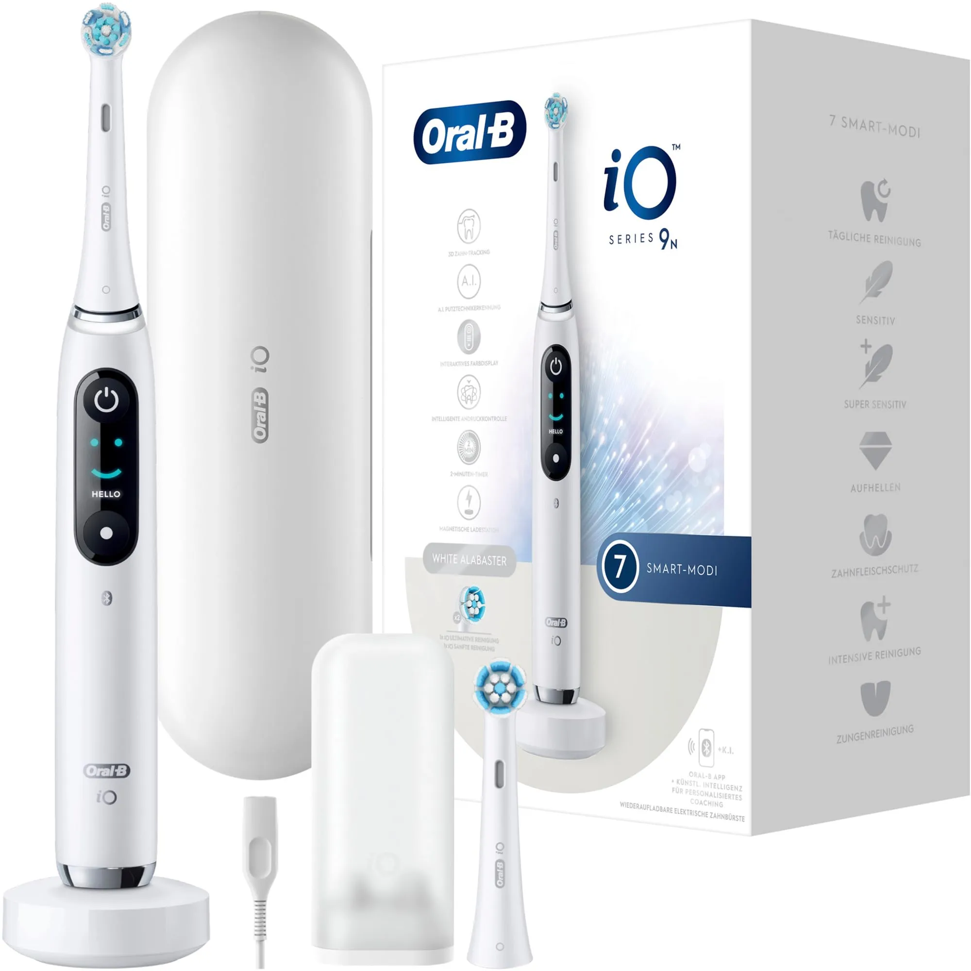 Oral-B iO Series 9N White Alabaster Spazzolino Elettrico