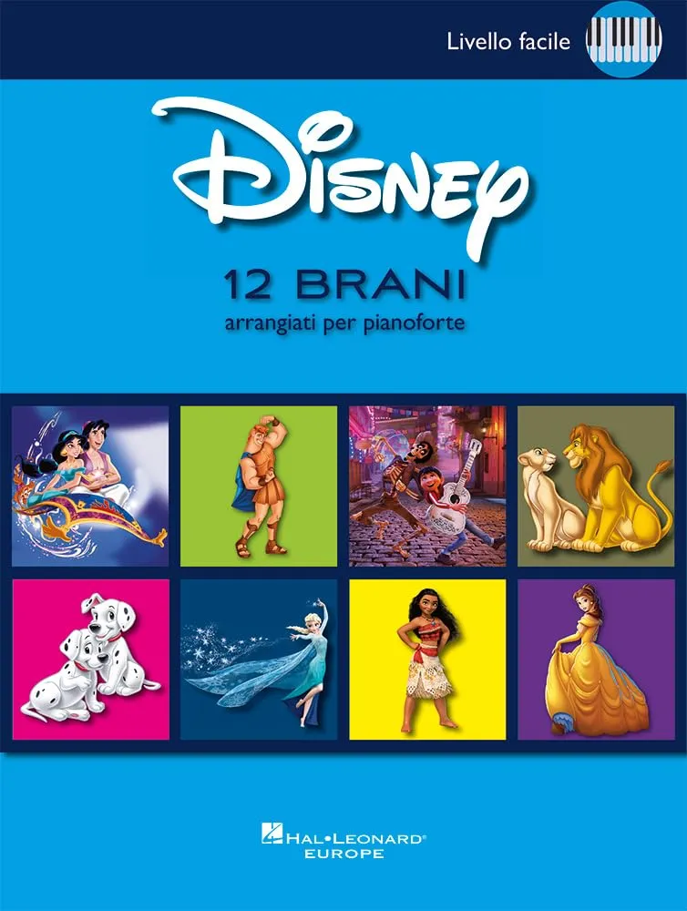Disney - 12 Brani per Pianoforte Livello Facile
