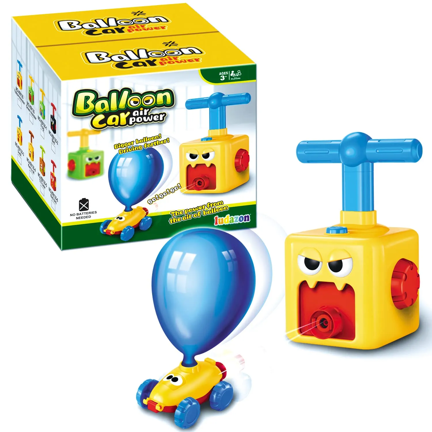 LUDAZON® Macchinine ad Aria, Giocattolo Educativo per Bambini 2-6 Anni