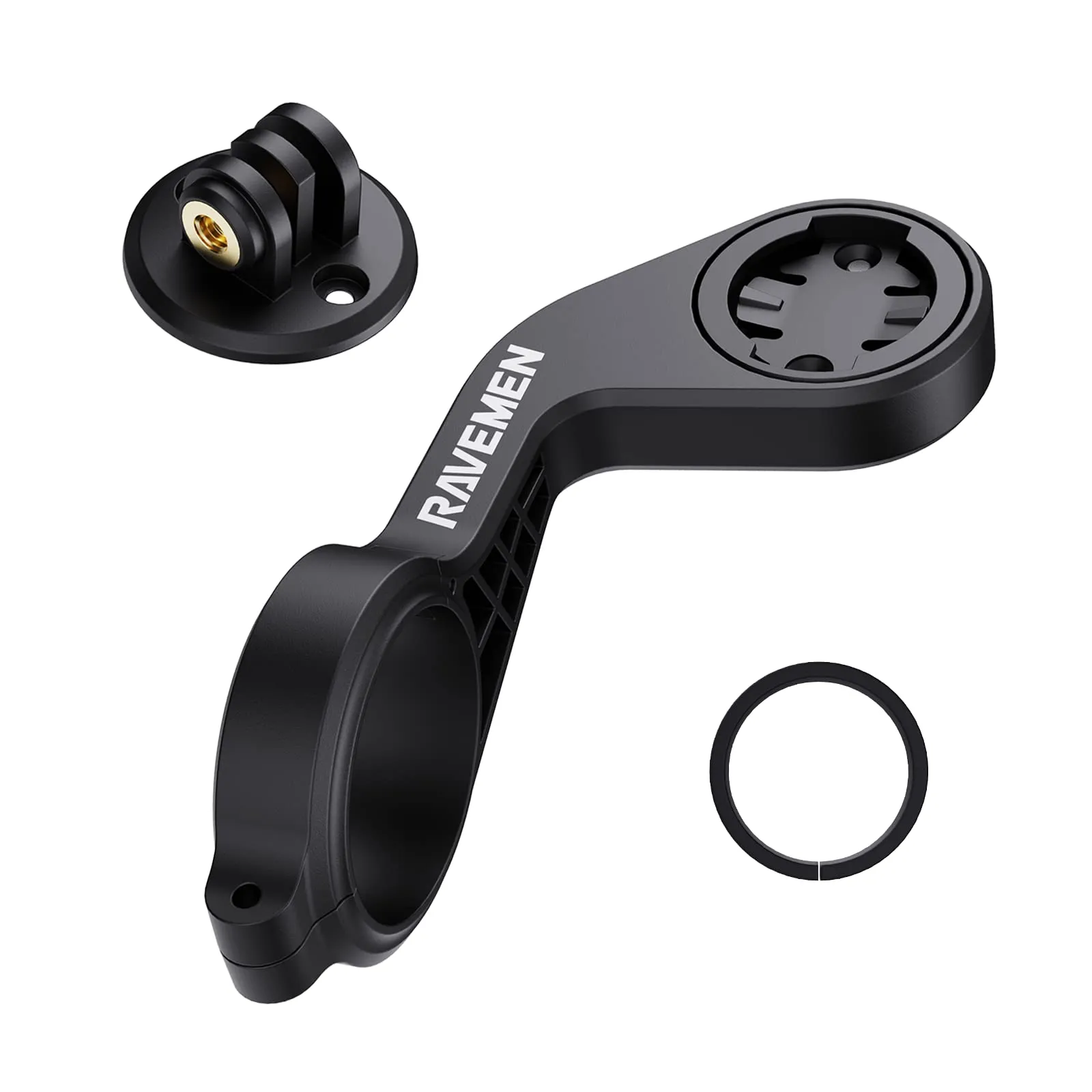 RAVEMEN AOM01 Supporto Manubrio per Ciclocomputer e Action Cam