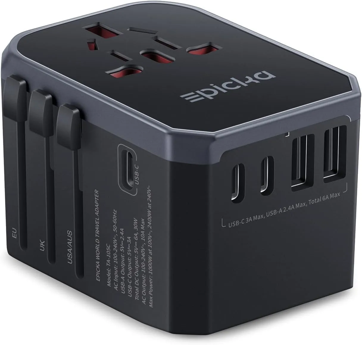 EPICKA Adattatore Universale da Viaggio 30W