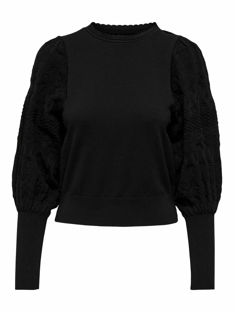 ONLY ONLMELITA: Eleganza e Comfort in un Maglione Nero Versatile