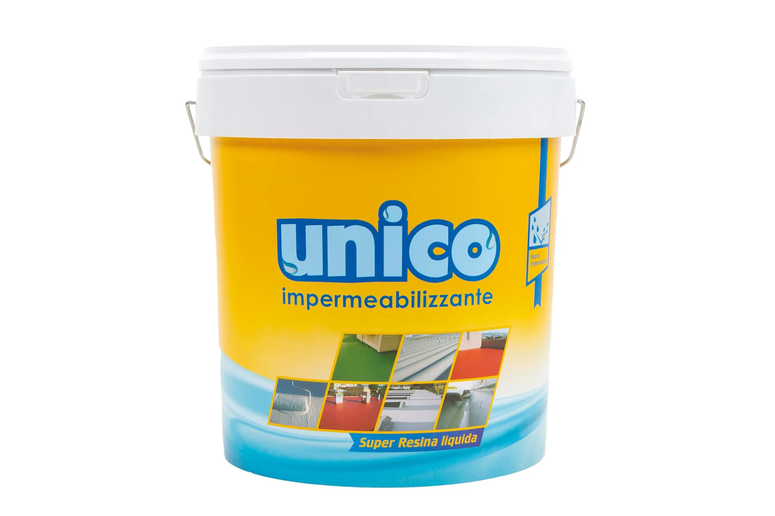 ICOBIT Unico - Resina Impermeabilizzante Super Elastica, Bianco, 10 kg