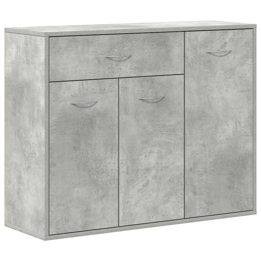 vidaXL Credenza Minimalista Grigio Cemento 88x30x70 cm