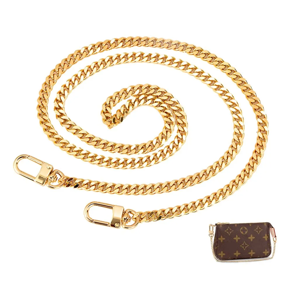 WACH AUF Catena per Borsa a Tracolla 120cm Oro