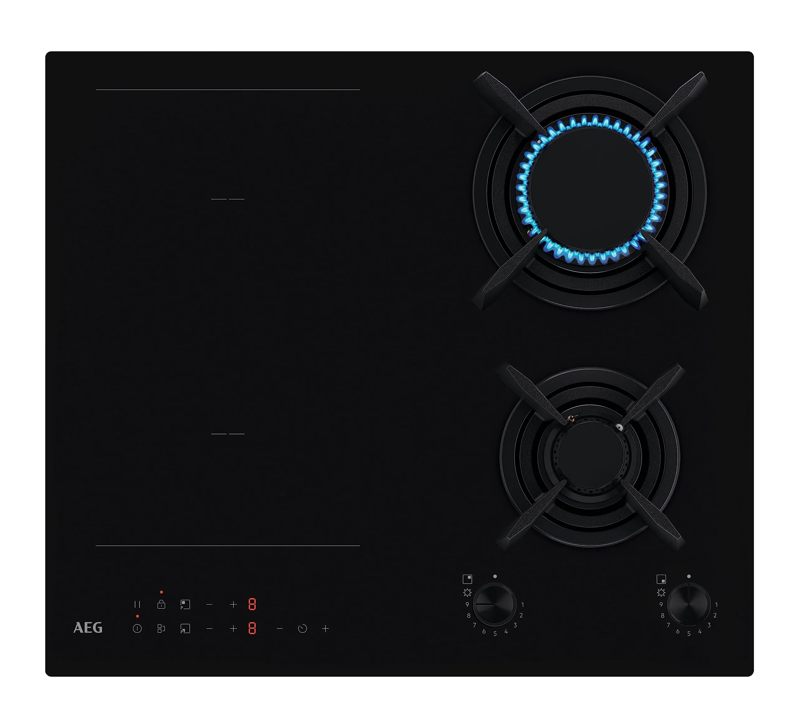 AEG Serie 8000 Piano Cottura Misto Gas & Induzione HF704163NB