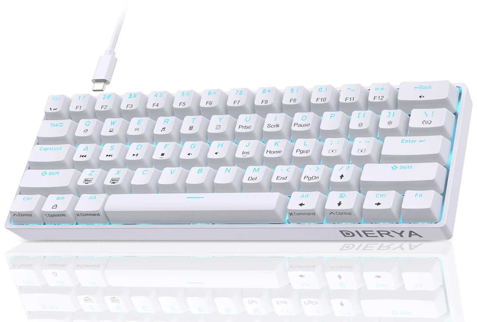 Dierya DK61SE Tastiera da Gioco Meccanica al 60% con Interruttori Meccanici Tattile